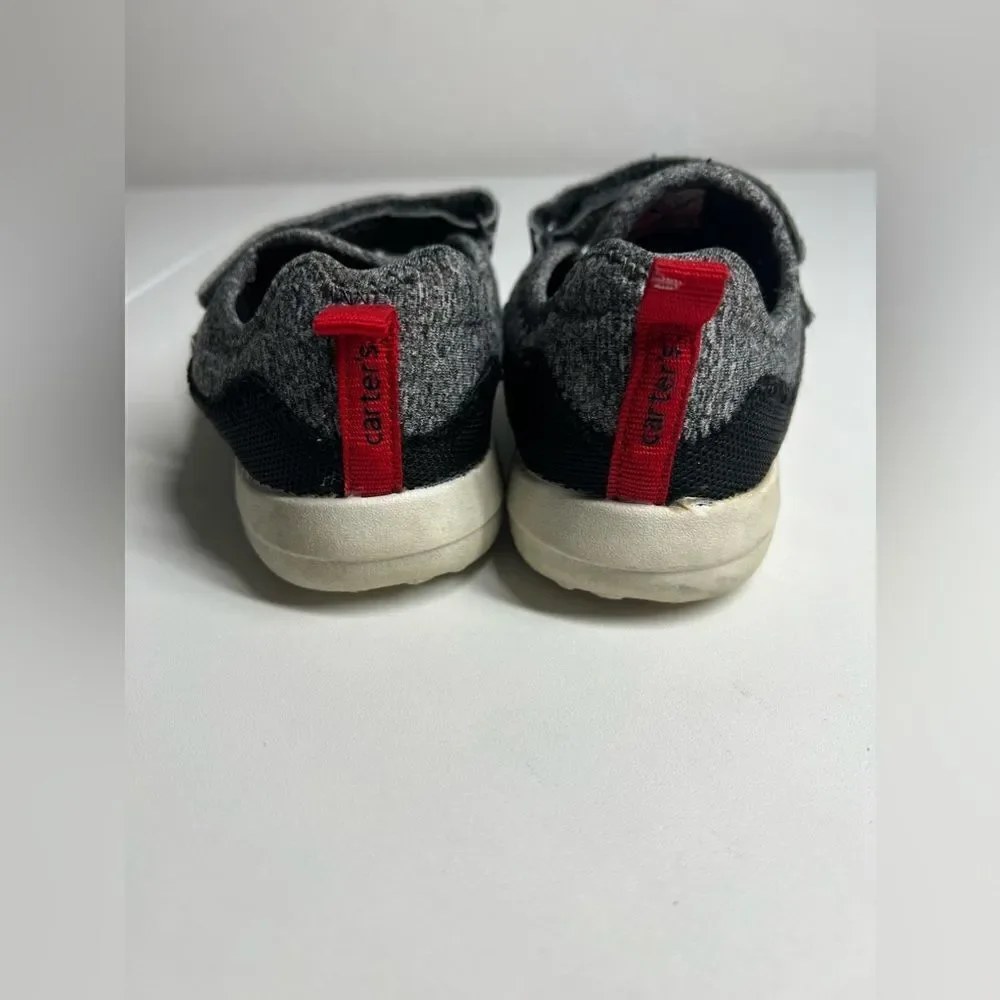 Carter's Kids Boy's Athletic Sneakers, Black, Size 12  H46K